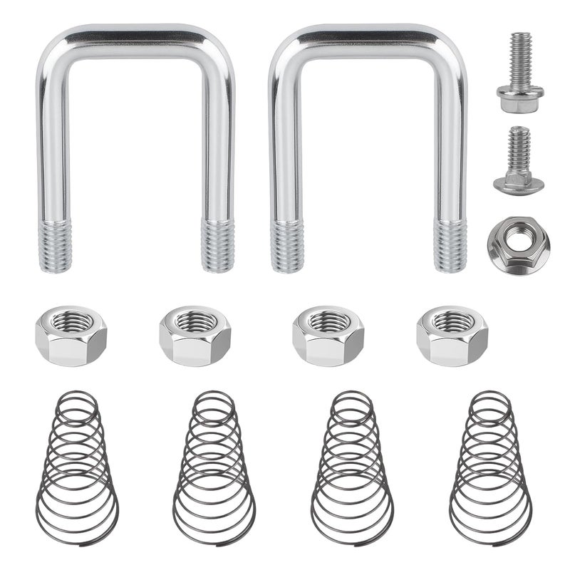 Vilapow 1900-2-1600 Safety Chain Trailer U-Bolt Kit Replacement B&W Gooseneck Trailer Hitch U Bolt Fits for B and W Trailer Hitches Safety Chain U-Bolts - Image 1
